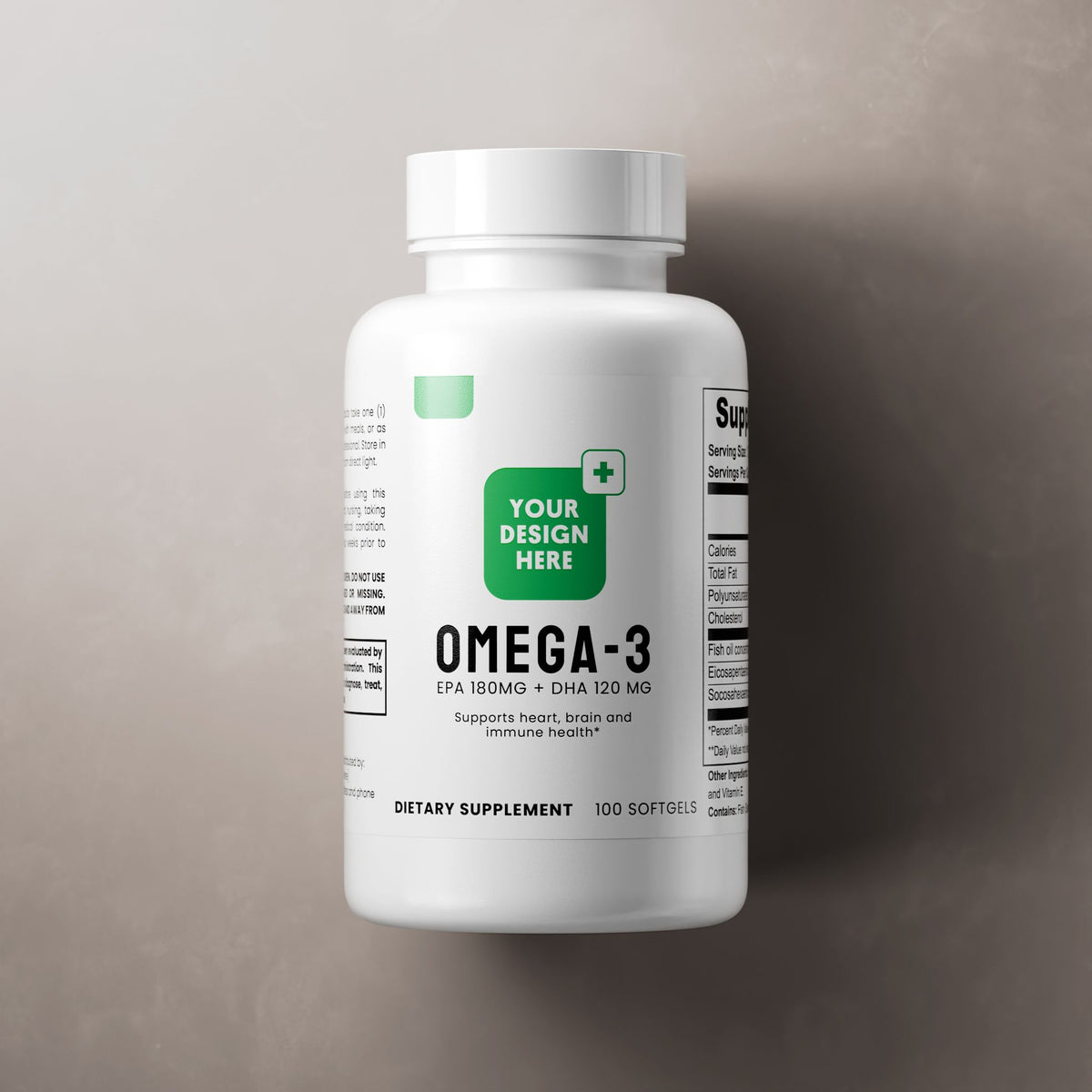 Omega-3 EPA 180mg + DHA 120mg source product packaging image