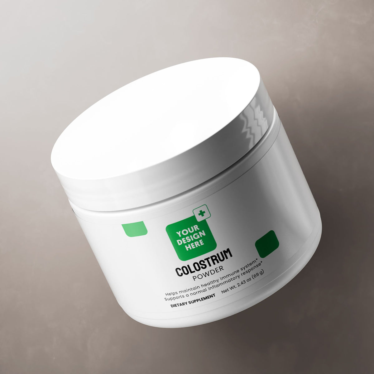 Colostrum Powder source product packaging image