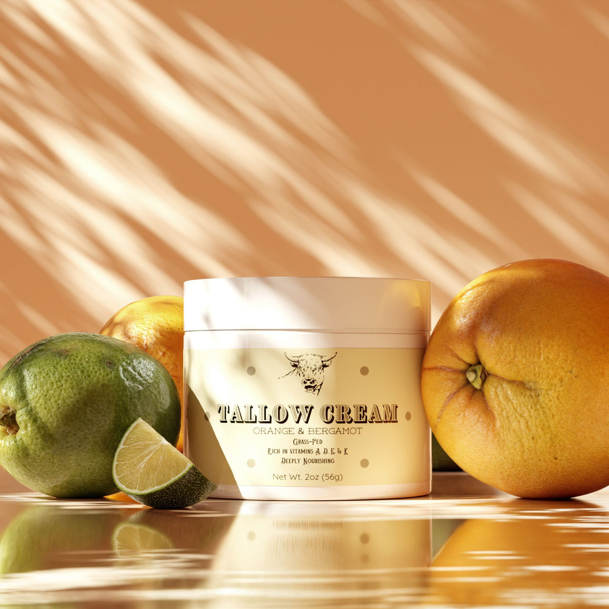 Bergamore Tallow Cream Orange & Bergamot – Five ingredients, all of them real