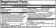 Redscoop Reds Superfood – supplement facts label