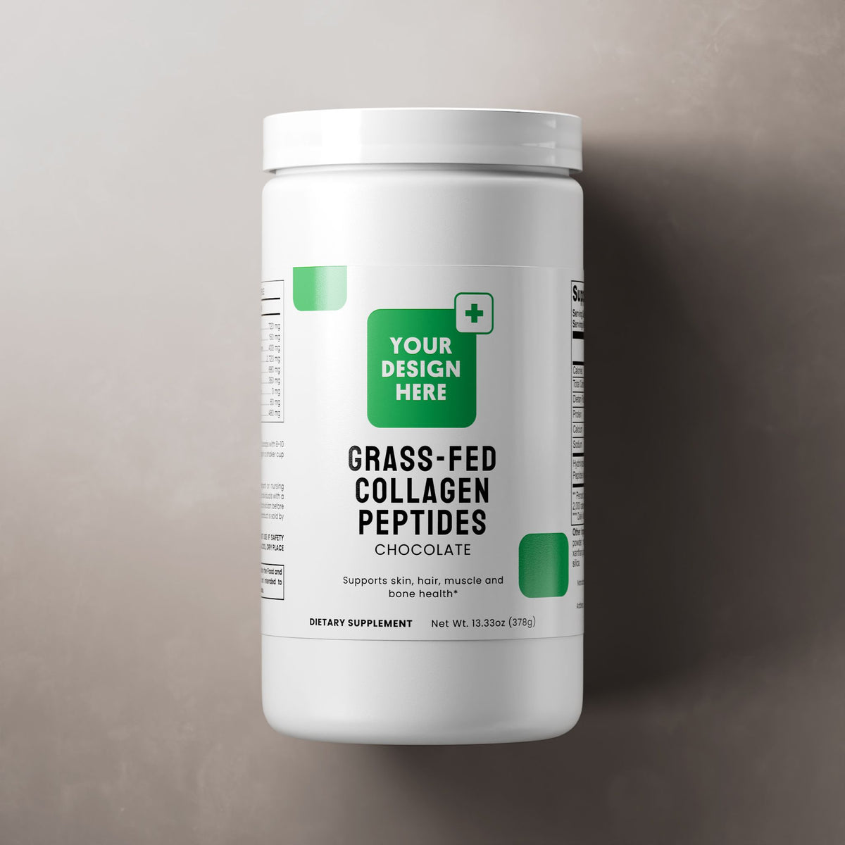 Chocolate Grass-Fed Collagen Peptides Powder source product packaging image