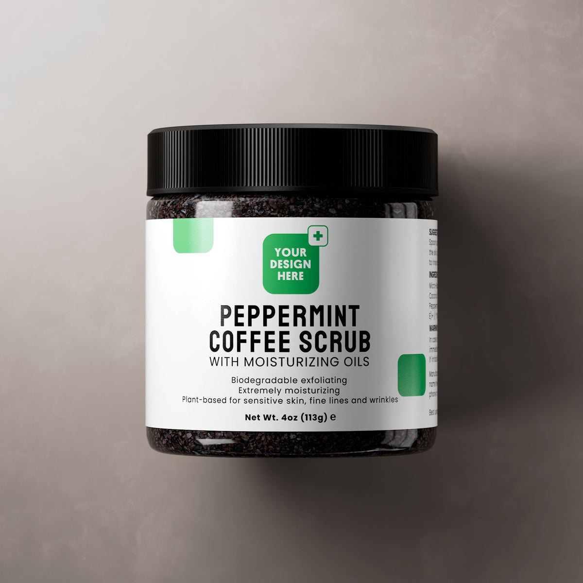 Peppermint Coffee Scrub source product packaging image