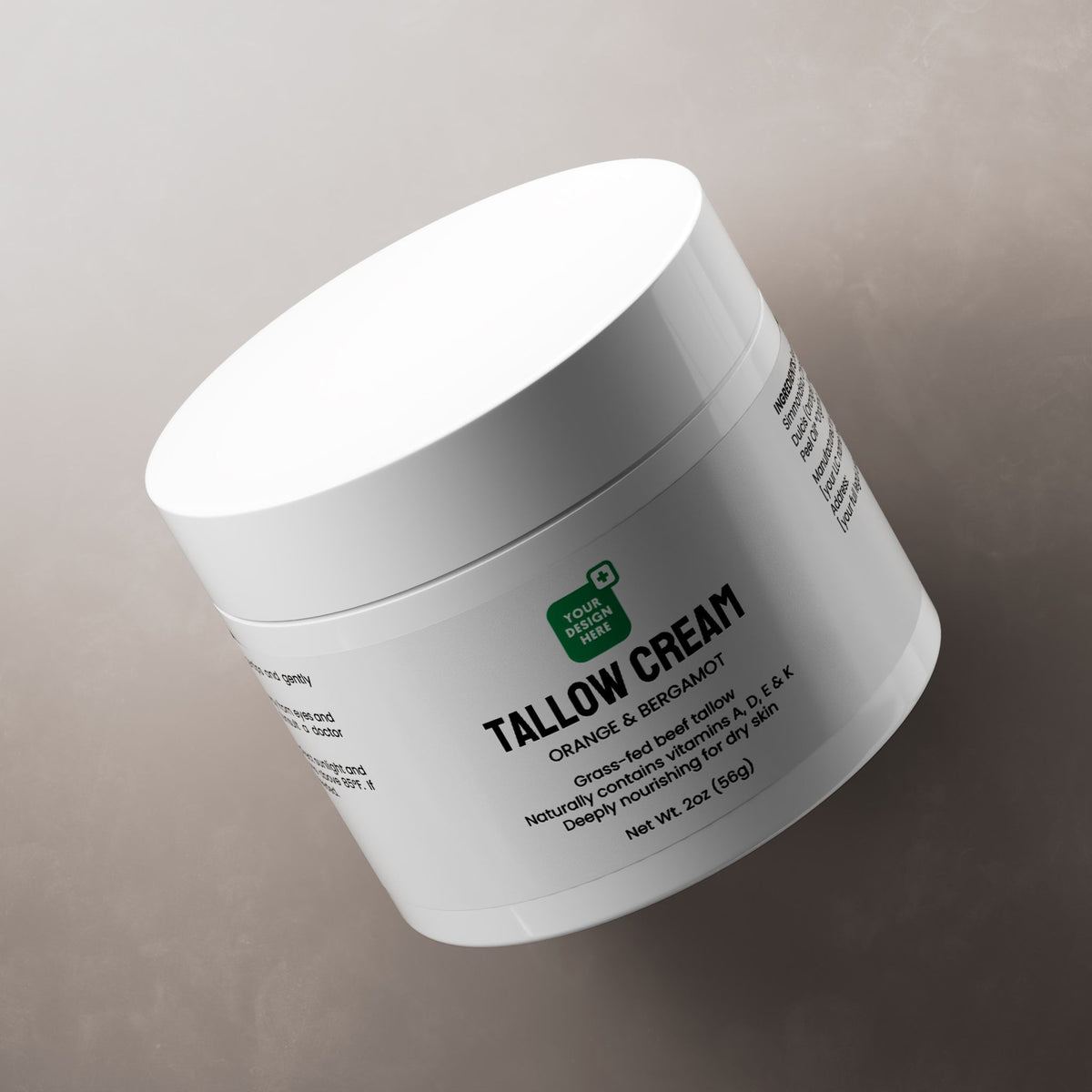 Bergamore Tallow Cream Orange & Bergamot – Five ingredients, all of them real