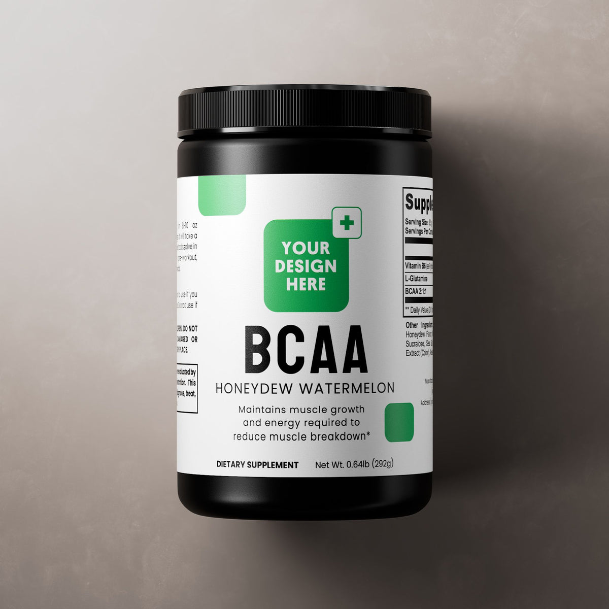 Honeydew/Watermelon BCAA Post Workout Powder source product packaging image