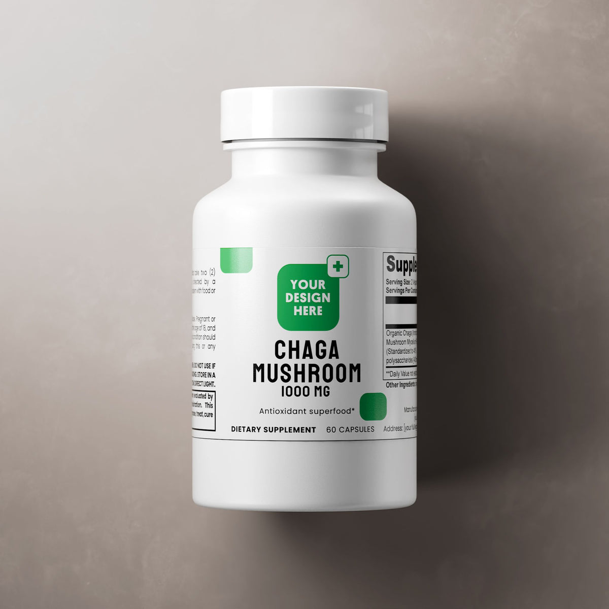 Chaga Mushroom source product packaging image