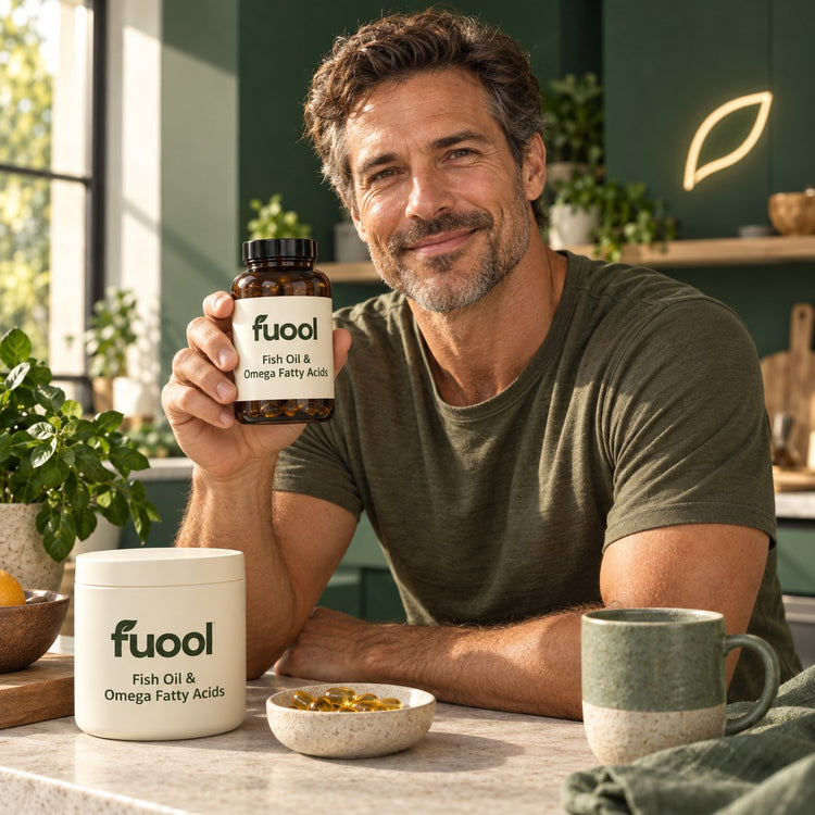 FUOOL Fish Oil & Omega Fatty Acids category artwork.